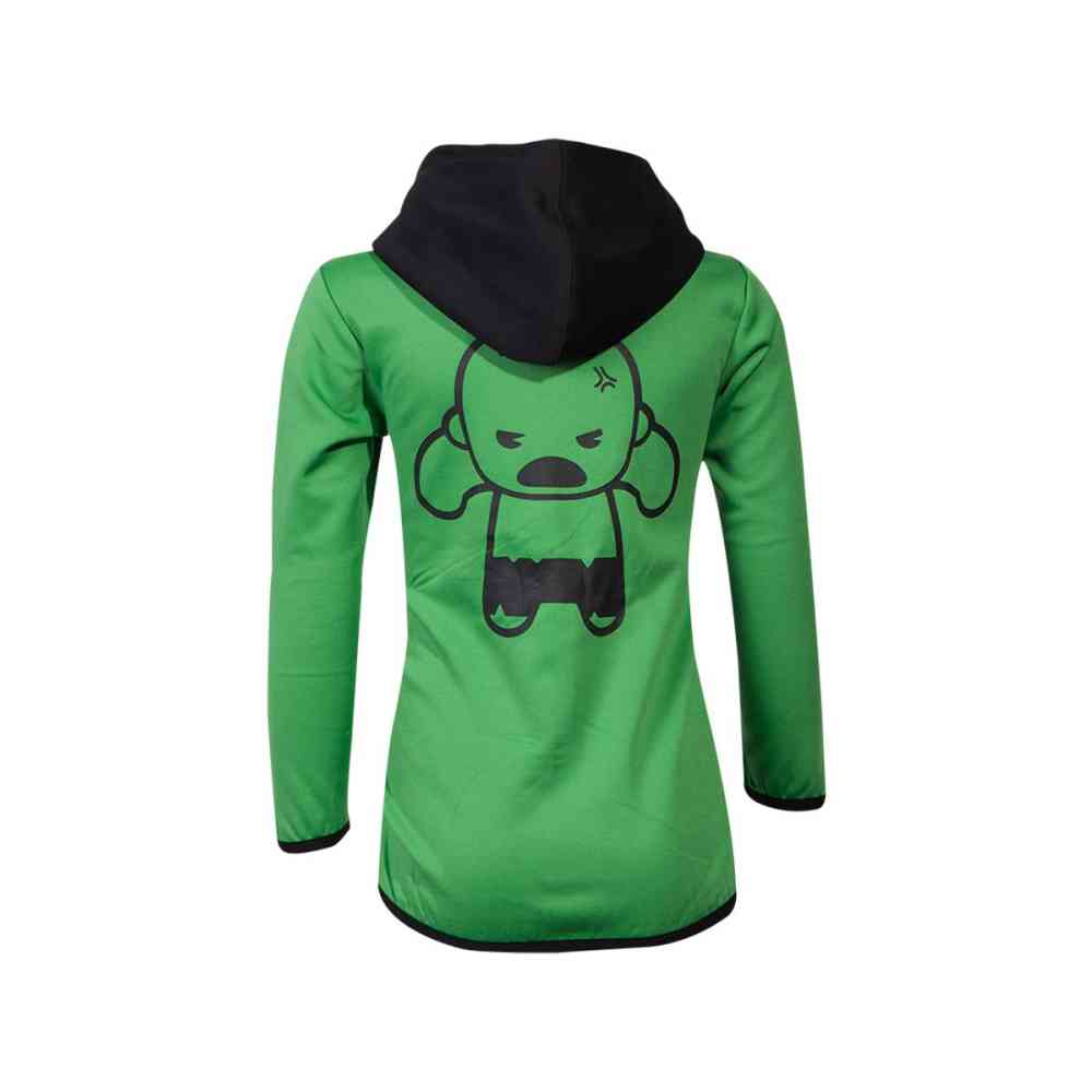 Marvel The Hulk - Kids Teq Vest Met Capuchon Kinderen - Groen